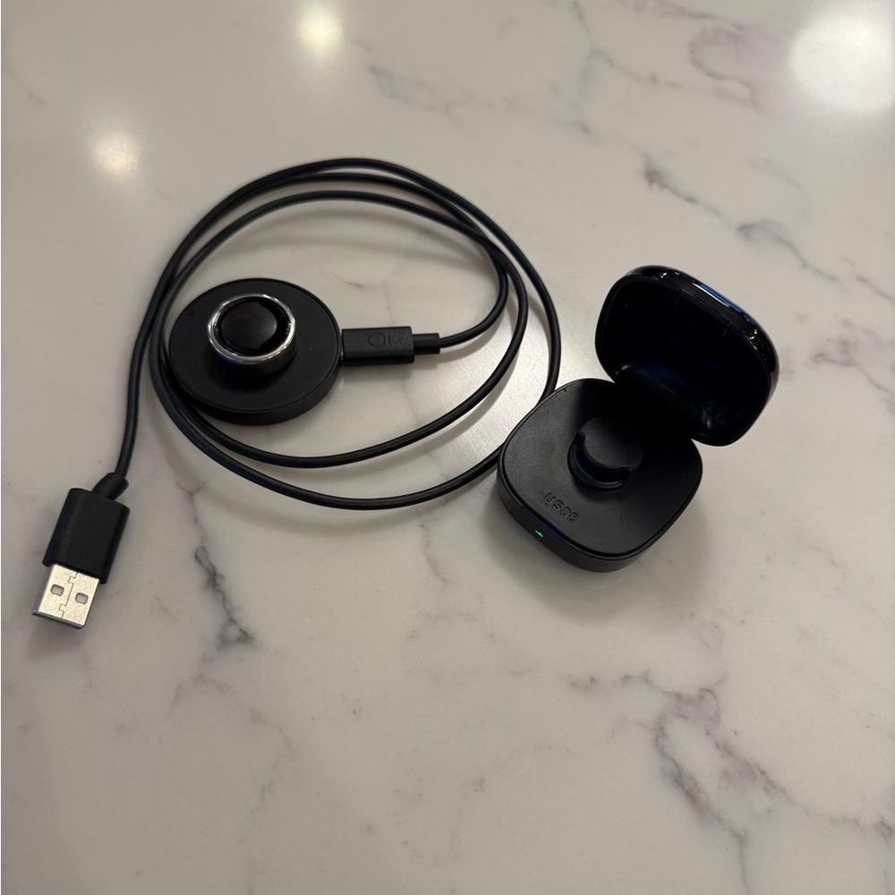 Oura Gen3 Horizon Silver Size 8 with Travel charger